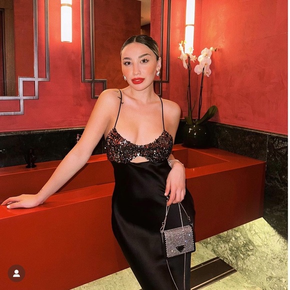 Zara contrasting sequin slip dress - Picture 7 of 16